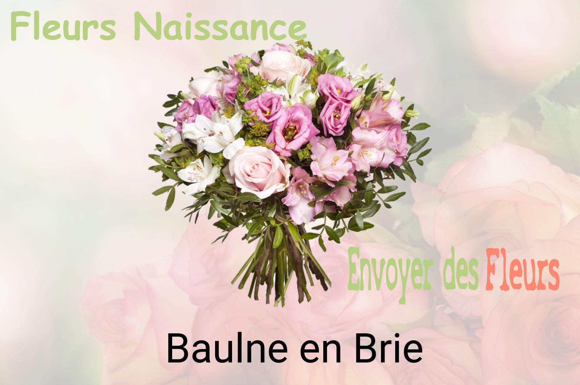 Bouquet de fleurs de naissance livré à Baulne-en-Brie
